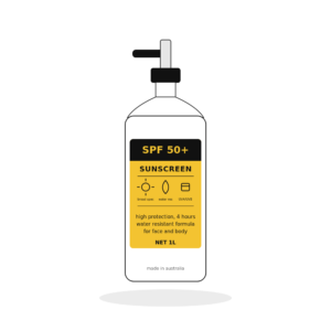 BLACK AND GOLD SUNSCREEN SPF 50 1L