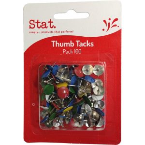 Thumb tacks assorted 100pk