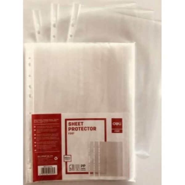 Deli COPYSAFE SHEET PROTECTORS  A4, Pk100