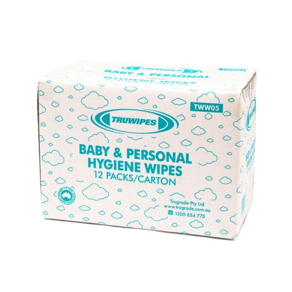 TRUWIPES BABY WIPES 12X80 PER CARTON