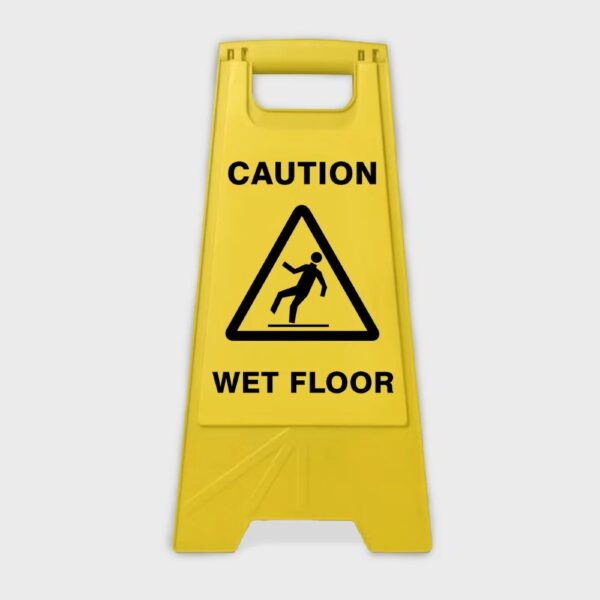 CAUTION WET FLOOR SIGN